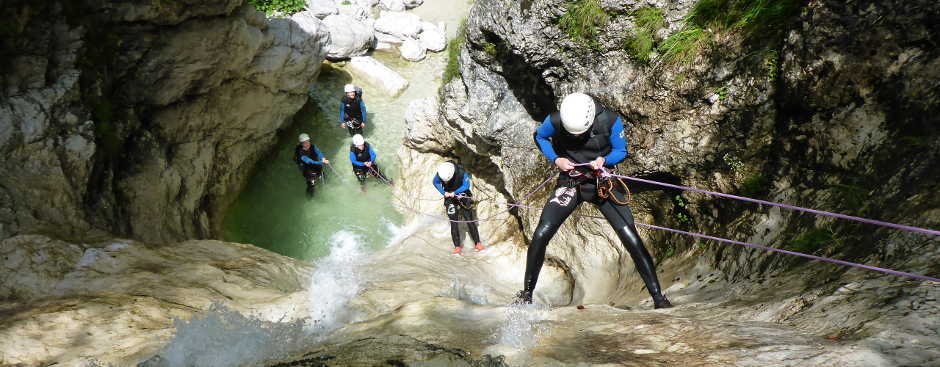 Canyoning bei Belluno