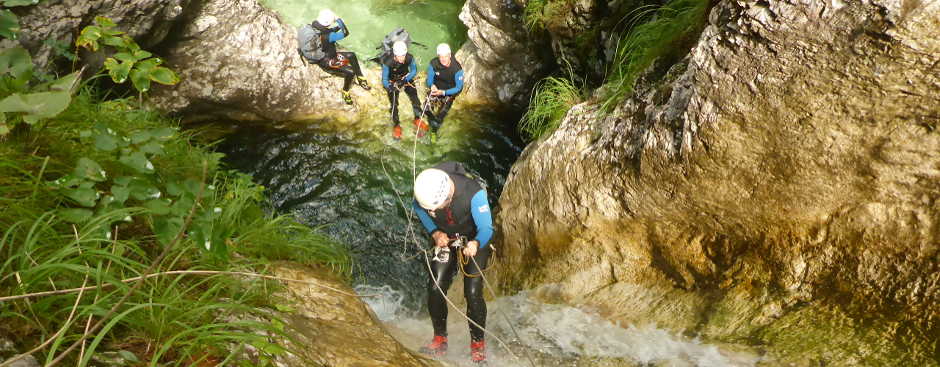 Canyoning im Aktivurlaub mit VengaTours