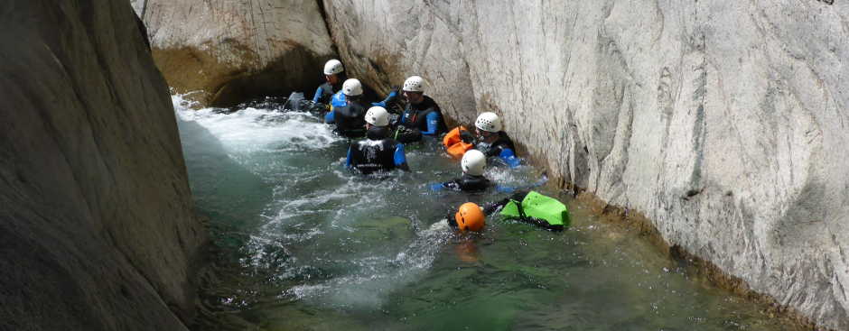 Canyon Fogare, Canyoningschule Italien