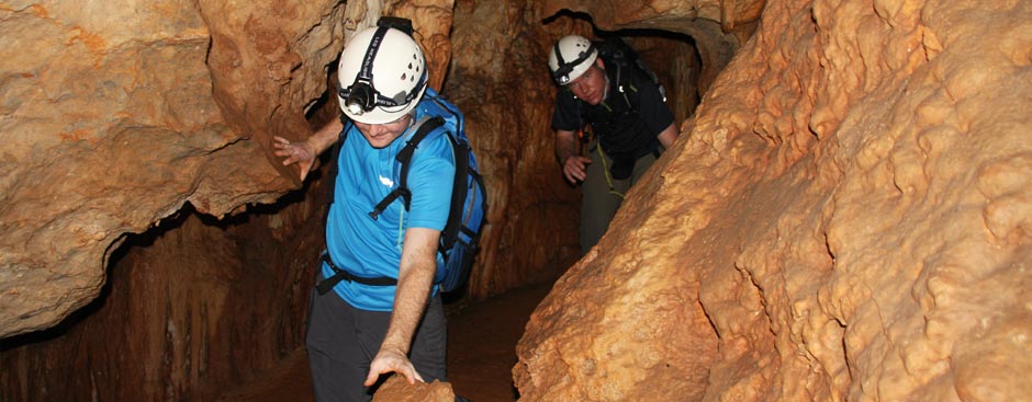 Höhle während der Erlebnisreise