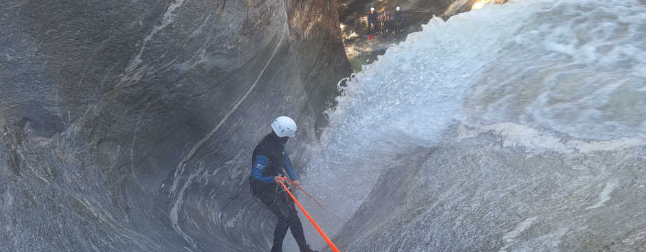 Canyoningkurs in den Hohen Savoien Canyoningschule im Tine des Fonts
