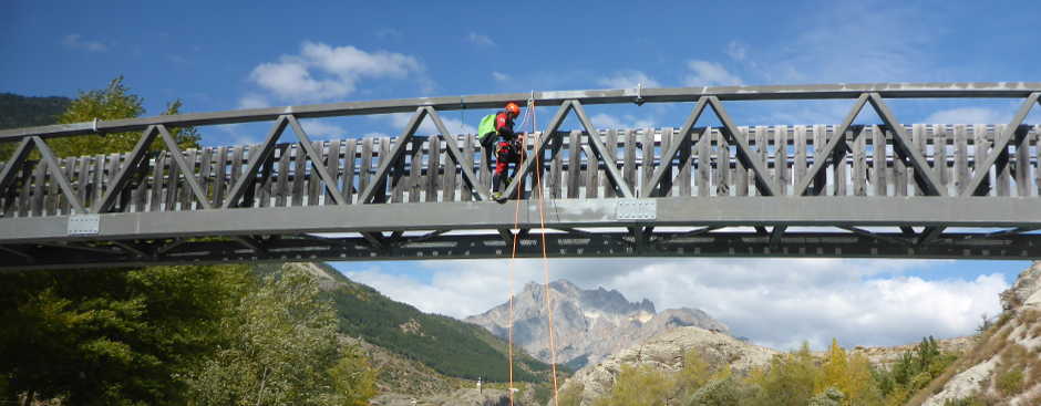 Seiltraining an der Durance, Hohe Alpen Frankreich