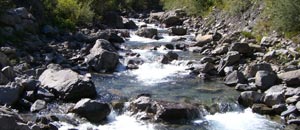 Der Durance Fluss, Heimat dreier Wildwasser Strecken